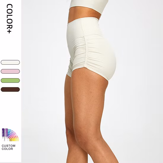 Wholesale OEM/ODM Women Workout Custom Gym Wear Active Sports Running Fitness Yoga Bike Cycling Workout Athletic Shorts with Pockets