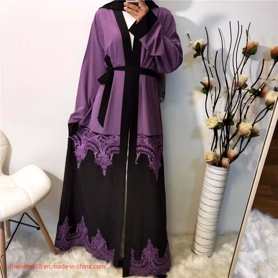 Muslim Dress Ladies Open Robe Women Muslim Dress Muslim Women′s Dress